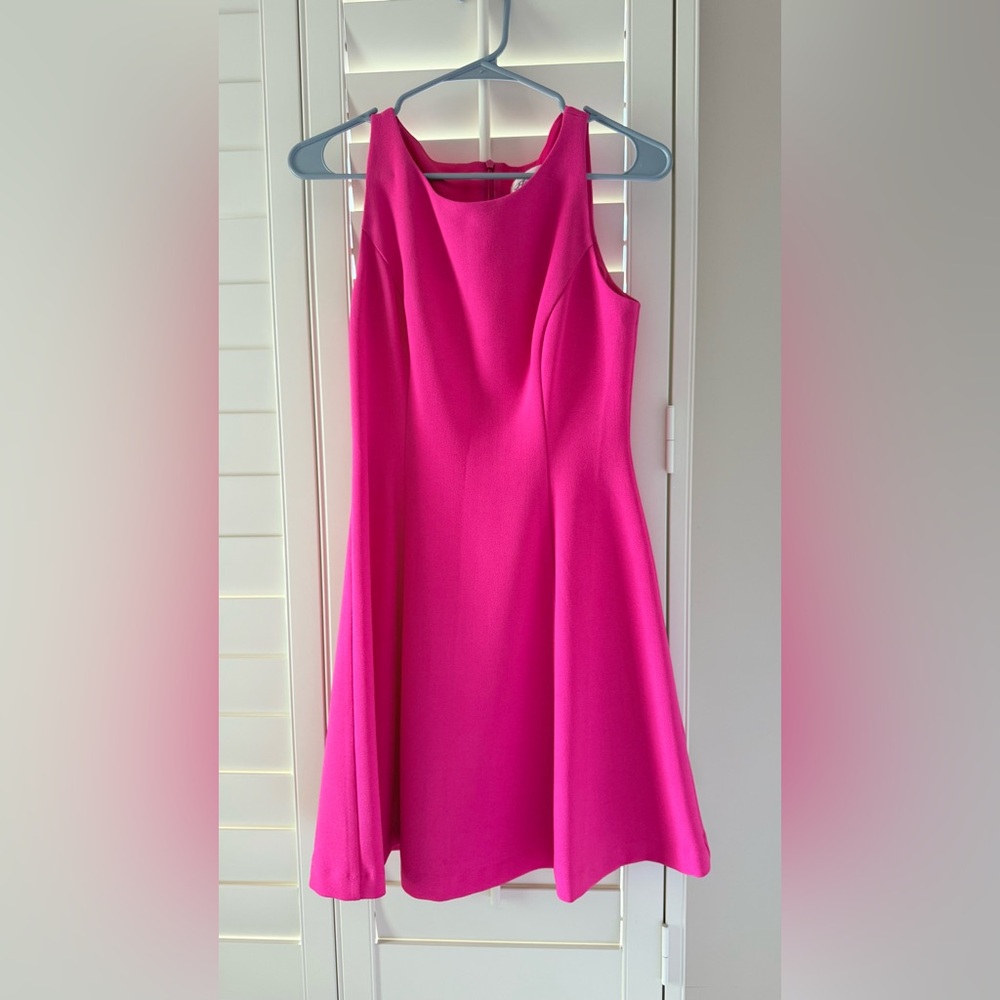 Eliza J Hot Pink Sleeveless Cocktail Fit & Flate Dress, NWOT, Size 2